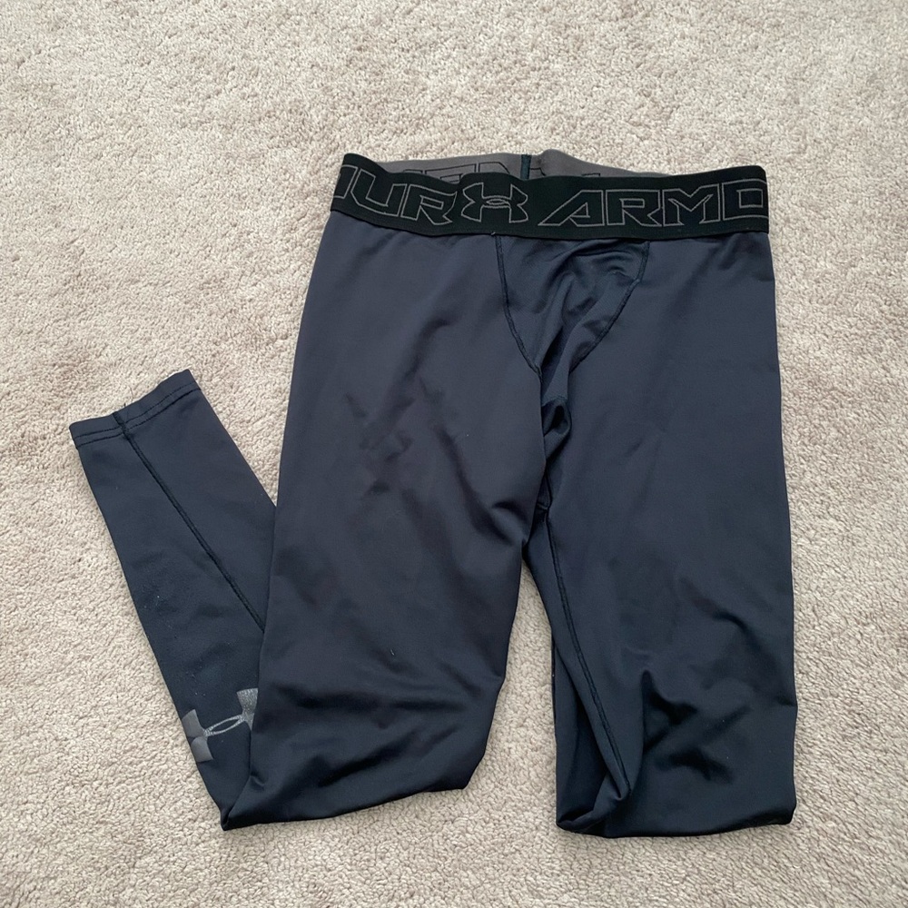 Under Armour Insulated Black Compression Leggings Large